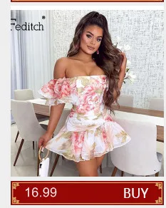 Feditch Ruffle floral print summer Women Sets Halter sleeveless short Crop Top And Skirts 2020 female chic Vintage Beach Wear
