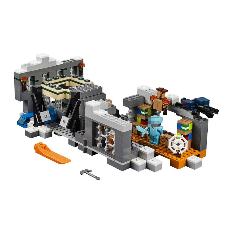 

Sermoido 10470 571pcs Minecraft My Worlds Blocks Brick End Portal Figure Building Block Toys For Children Minecraft 21124