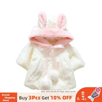 

Bear Leader Girls Baby Coats 2020 New Fashion Winter Cute Bunny Ear Hooded Snow Wear Warm Clothes Children Clothing Outerwear