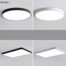  Ultra-thin Ceiling Light Led 23CM 30CM 12W 18W 220V Modern Round Square Black White For Living Room Bedroom Aisle Study Lamps 