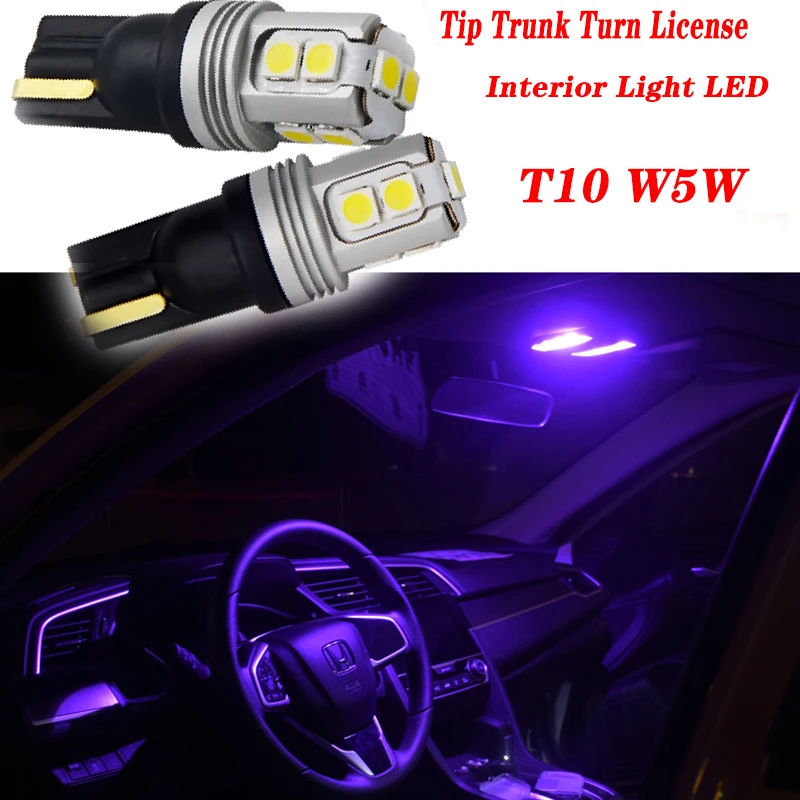 

2pcs For Bmw E46 E90 E60 E39 E36 F30 Lada Granta Chevrolet Cruze Lacetti Lexus Car Tip Trunk Turn License T10 Interior Light LED