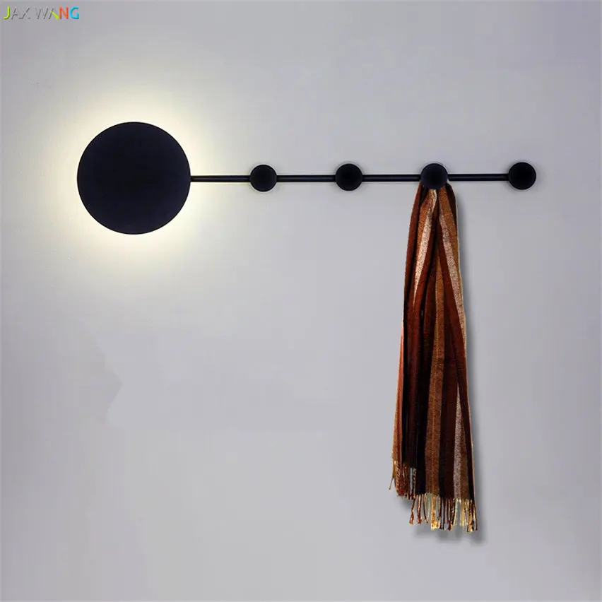 JW-Nordic-Clothing-Cap-Rack-Wall-Lamps-LED-Round-Iron-Sconces-Lights-Aisle-Door-Locker-Room