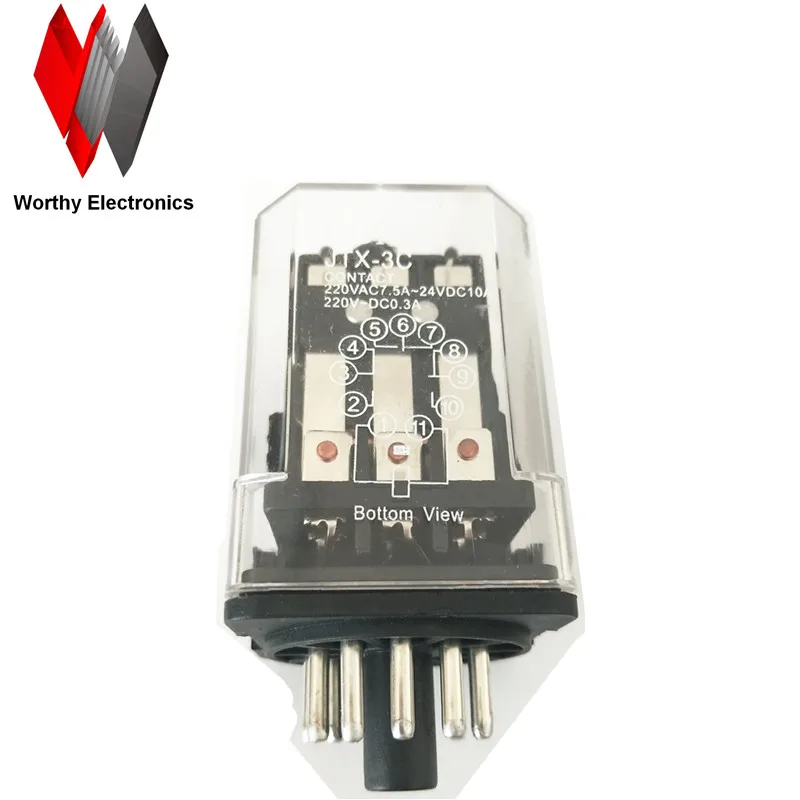 Оптовая продажа 10 шт./лот реле JTX 3C 220 В переменного тока 11 футов|relay 24vdc|24vdc relayrelay 220v