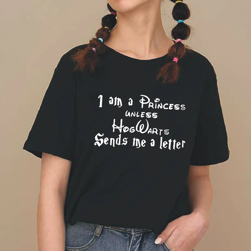 Я принцесса если только Хогвартс не отправил мне письмо футболка Женские
