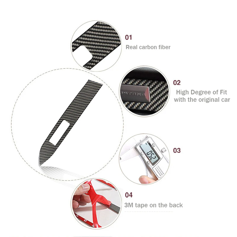 Стайлинг внутренняя панель из настоящего углеродного волокна отделка приборной