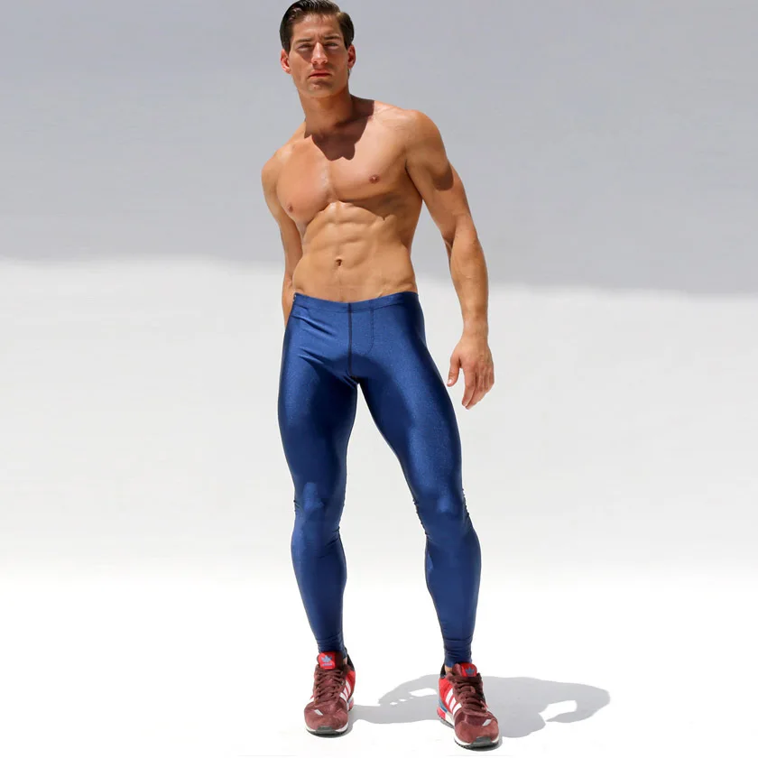 

Tauwell for Low-Rise MEN'S Tight Trousers Elasticity Fluorescent Running Yoga Pants Track And Field Pants