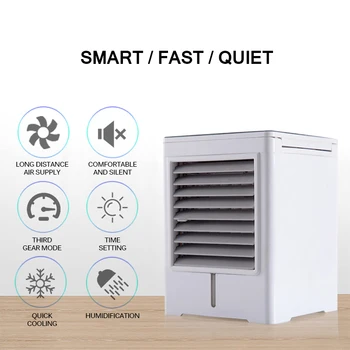 

Air Cooler Fan Portable Digital Air Conditioner Humidifier Space Easy Cool Purifies Air Cooling Fan Portable Air Conditioner