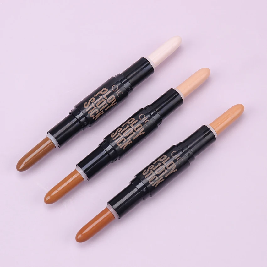 1PC Double-end Concealer Stick Face Makeup Creamy Foundation Pencil Women Cosmetics Facial Contour Creamy Pen