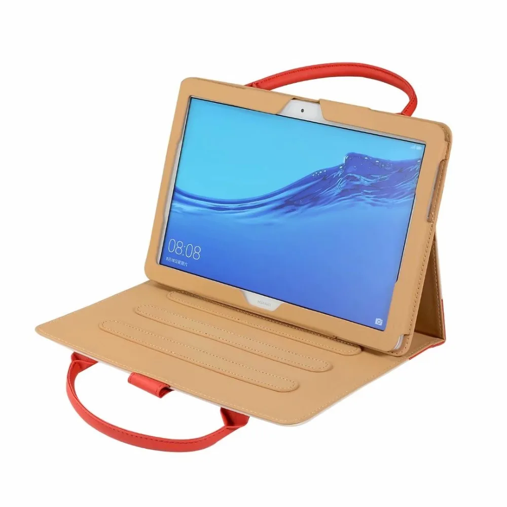 Чехол для планшета с ручками для huawei MediaPad T5 10 AGS2-W09/L09/L03/W19 10,1 дюймов чехол с подставкой+ ручка