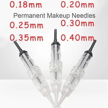 

Cartridge Needles 1RL Easy Click Disposable Sterilized Permanent Makeup Cartridge Needles Tips For Eyebrow Lips Agulhas 0.18mm