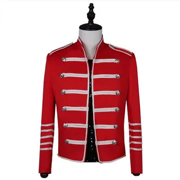 

S-XXXL Men Single Breasted Suit Court Style Stage Suit Coats Men Formal Slim Fit Blazer Philharmonic Society Performance Wear