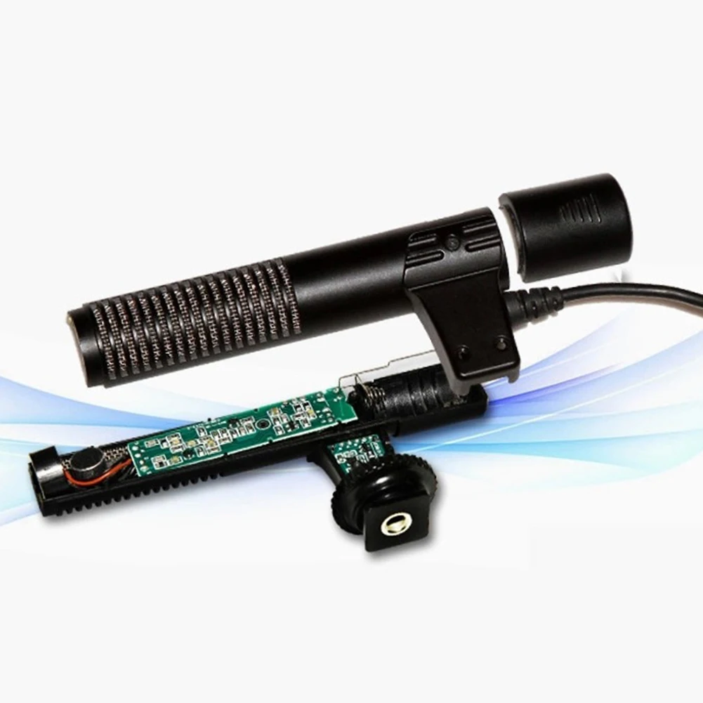MIC-01 аксессуары для профессионального интервью для зеркальной однообъективной камеры Камера непродуваемая верхняя одежда для детей звук черный Микрофон Студийный Запись DV стерео