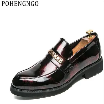 

Men Fashion Shoes 2020 Luxury Loafer Shoes Men Slip-On Dress Shoes Mens Party Italian Leather Shoes Sapato Masculino Social