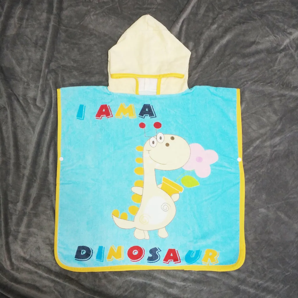 Банный халат с длинными рукавами и капюшоном с изображением животных для мальчиков и девочек, детское спа-полотенце с героями мультфильмов, детский банный халат, детское пляжное полотенце, пижамы, Aug1