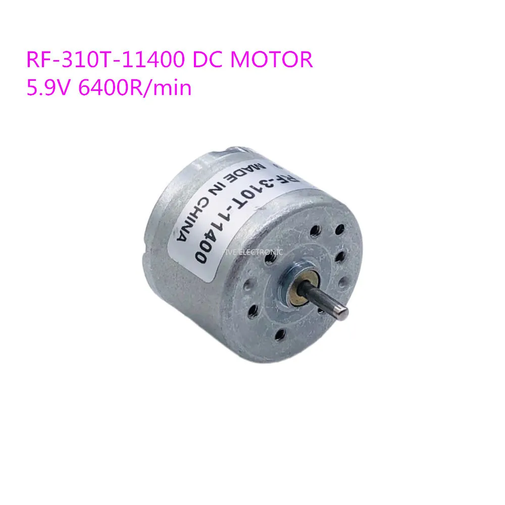 Бесплатная доставка! RF 310T 11400 микро двигатель постоянного тока 5 9 В +/ об/мин для