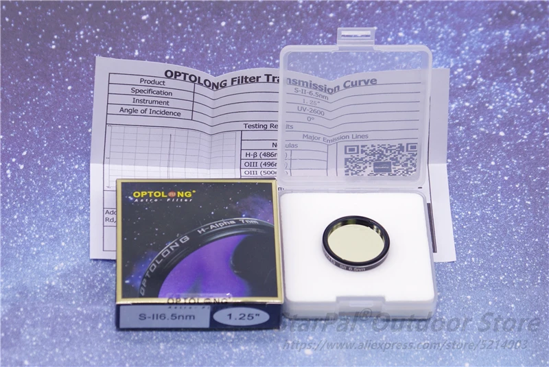 OPTOLONG S-II H-Alpha O-III 1,25 дюйма фильтр SII-CCD 1,25 нм 7 нм узкополосный фильтр Deep Sky"