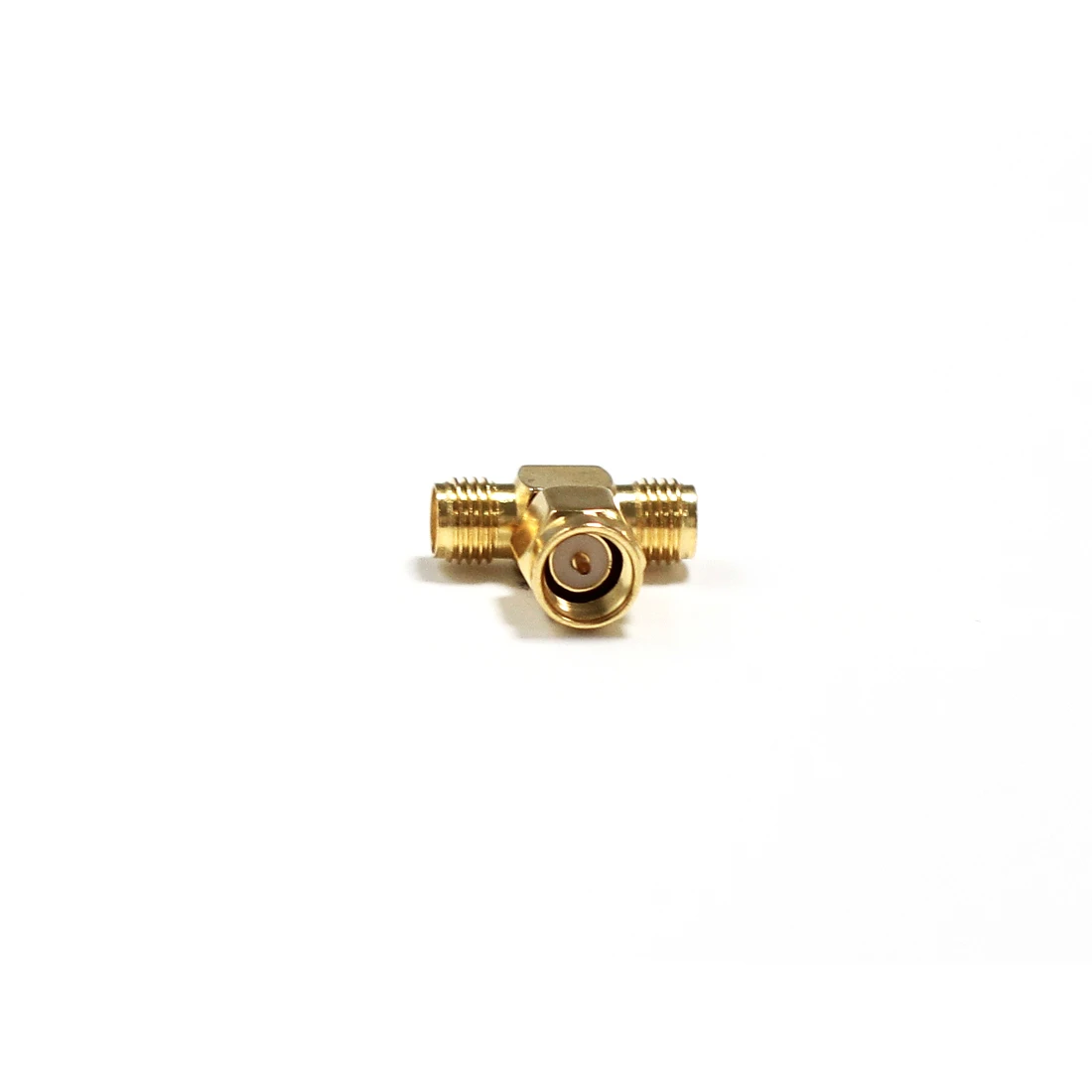 1pc SMA Male Plug to 2 SMA Female Jack RF Coax Adapter Modem Convertor Connector Triple T type splitter goldplated NEW wholesale