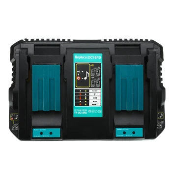 

Double/Single USB Ports Battery Charger for Makita 7.2V 14.4V 18V DC18RD DC18RC BL1860 BL1840 BL1830 4A Power Tool EU Plug
