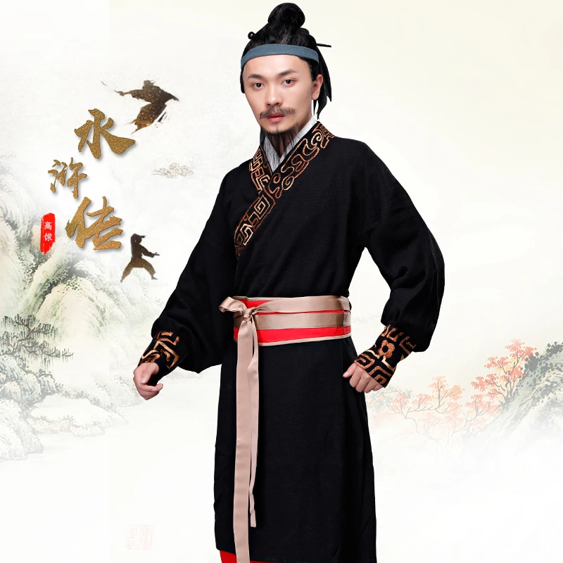 Hanfu китайское платье для косплея Древний китайский костюм водная маржа одежда Gao