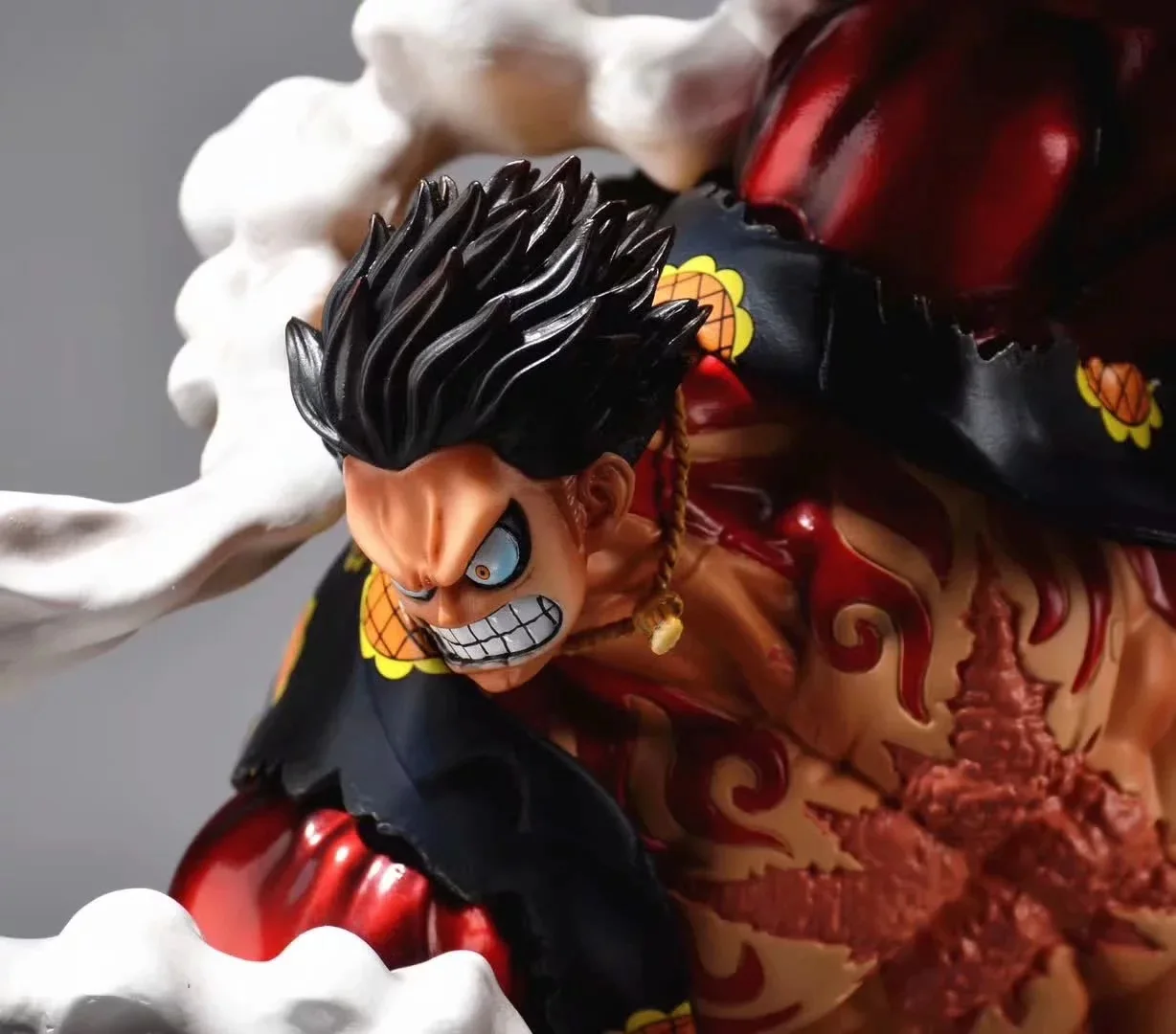 Anime One Piece Monkey D Luffy Gear 4th Bounce Man Delicacy Kingukon Gugan Pose Large Scale 50cm Pvc Statue Collectible Model Aliexpress