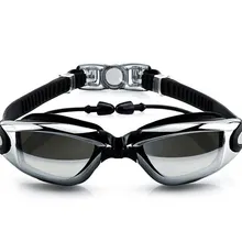 Очки высокой четкости водонепроницаемые противотуманные с затычкой для ушей для мужчин и женщин большая коробка плавательные очки для взрослых профессиональные Swimmi