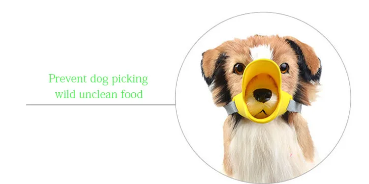 Регулируемая намордник для собак, силиконовая маска для рта утки, анти-укусы лай, маски для маленьких, средних и больших собак, аксессуары для собак