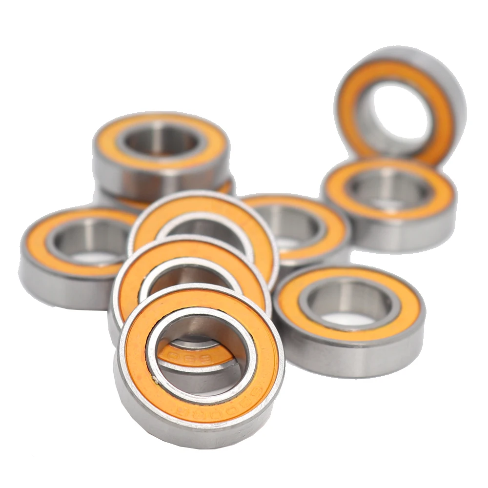6800-2Rs Cuscinetto Abec-3 (10Pcs) 10*19*5 Millimetri Sezione Sottile Cuscinetti A Sfera 6800-2Rs 61800 Rs 6800 2Rs Con Orange Sigillato L-1910Dd