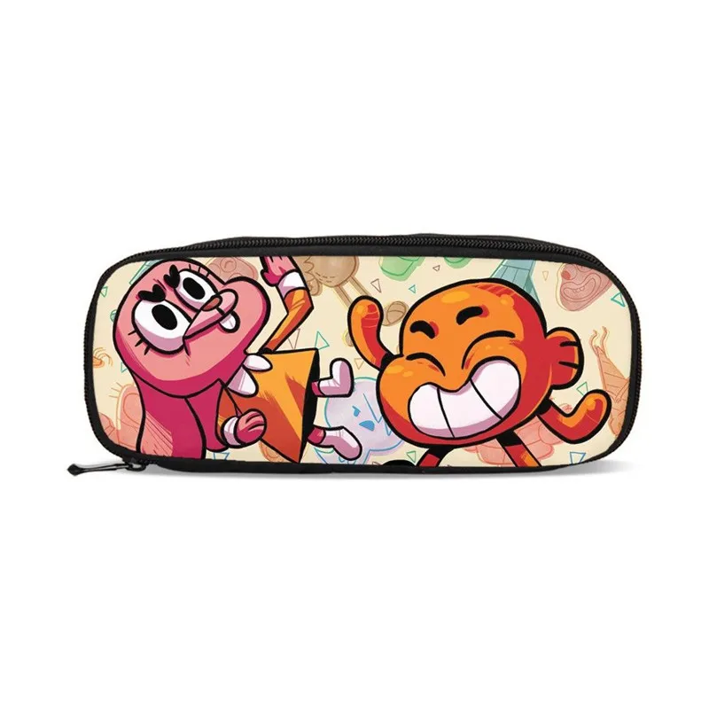 Мода удивительный мир Gumball Сумки Карандаш Чехол канцелярские кошельки Хранение Кошелек держатель карандаш мешок школьные принадлежности подарок для детей