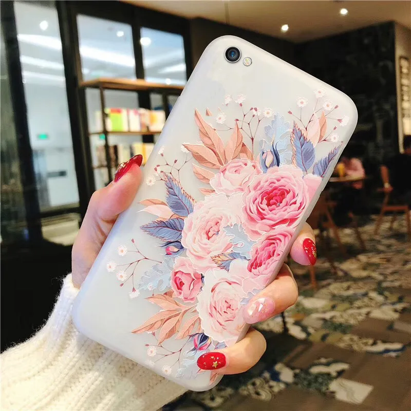 Ricestate 3D Relief Flower Cover Case For Huawei Nova 2i 3 3i P10 lite P20 P30 Pro Honor 8 9 Mate 10 20 Lite silicone soft Case