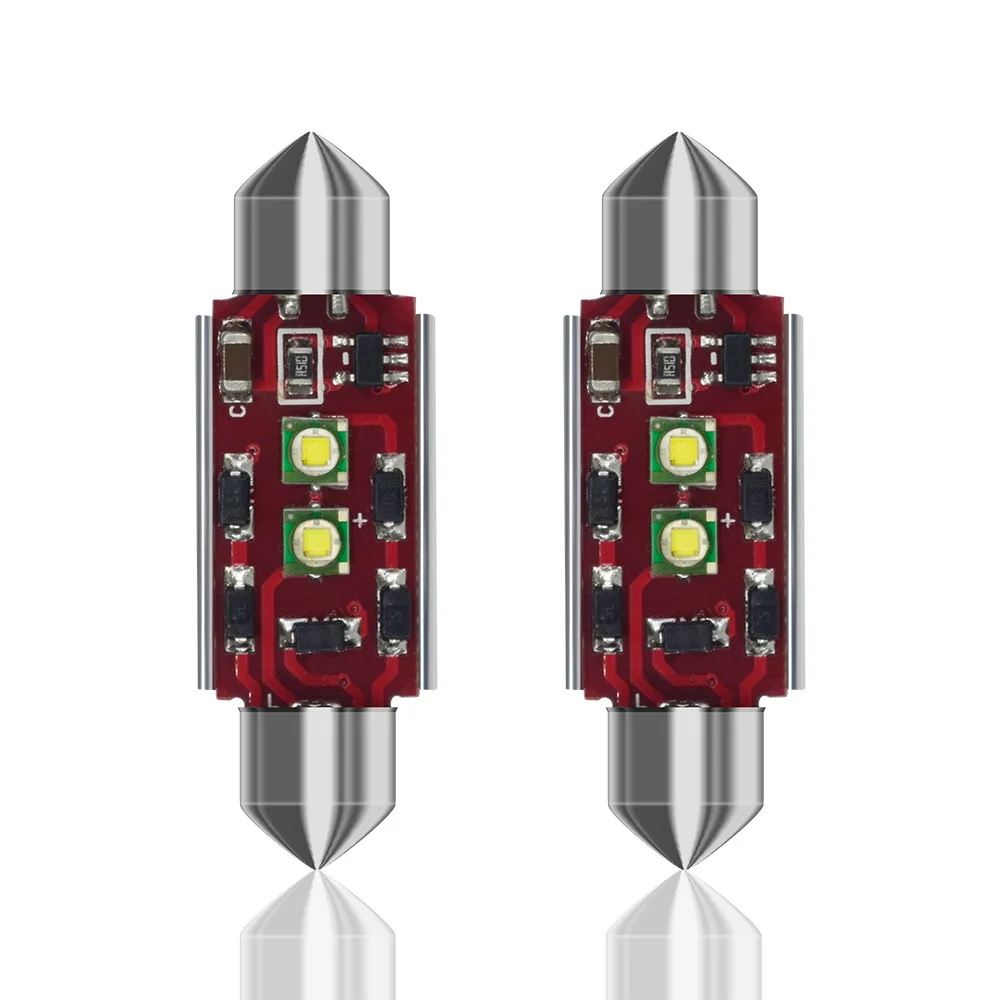 

Car Constant Current with Decoding Reading Light LED Double-Pointed 3030 2SMD License Plate Light Interior Light