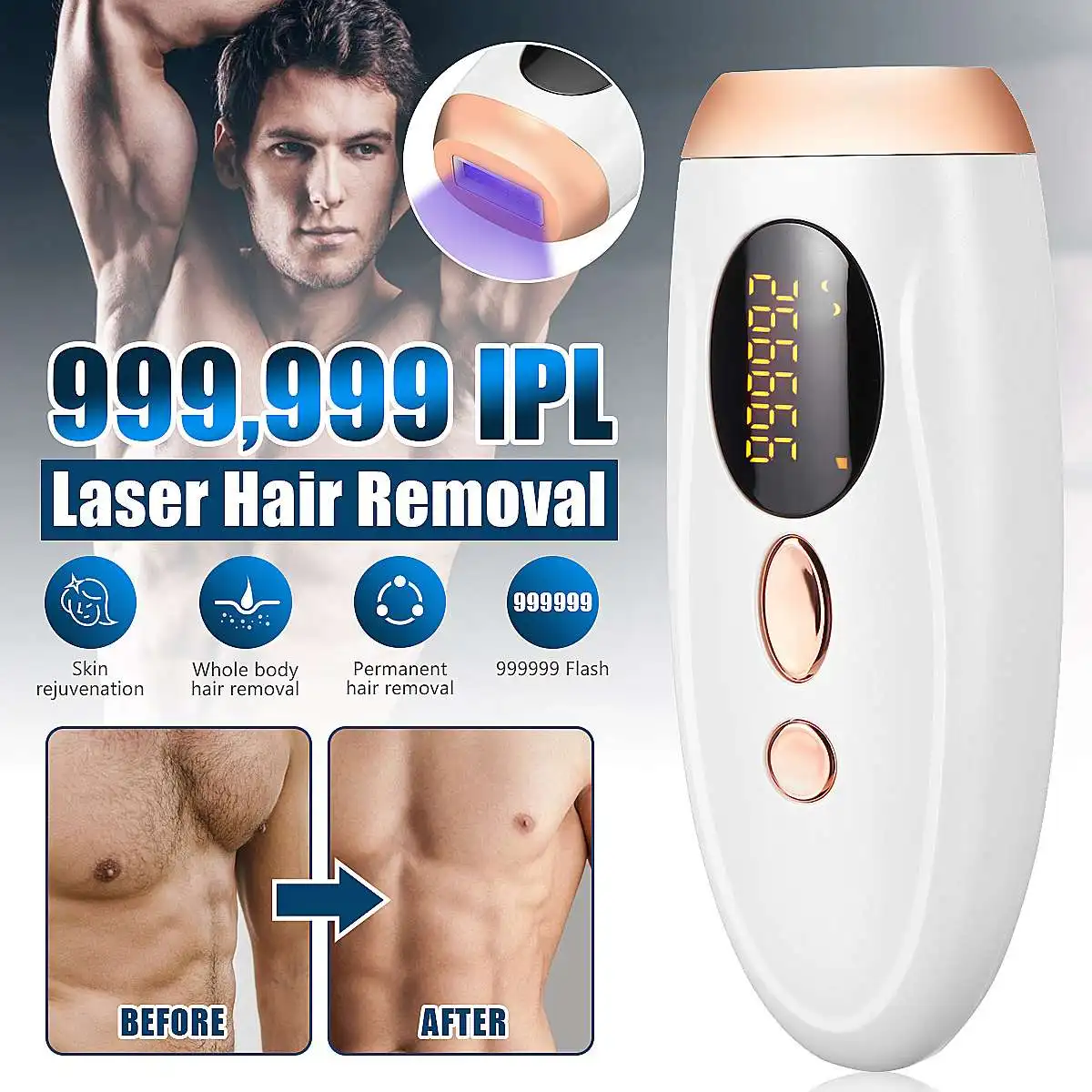 Sistema de Remoção do Cabelo Removedor de Cabelo do Corpo Casa Hold Depilatório Laser Mini Depilador Cabelo Permanente Ipl 999999 Tiros Luz Pulsos Inteiro