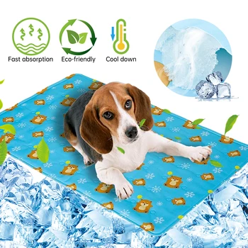 

Cooling Mats Blanket Ice Pet Dog Bed Mats For Dogs Cats Sofa Portable Tour Camping Yoga Sleeping Pet 30/40/50cm Accessories #2