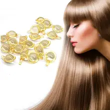 10 шт./лот витаминные капсулы для волос лечение Pro Кератиновый комплекс масло гладкие капсулы для волос сыворотка лечение маслом против выпадения волос