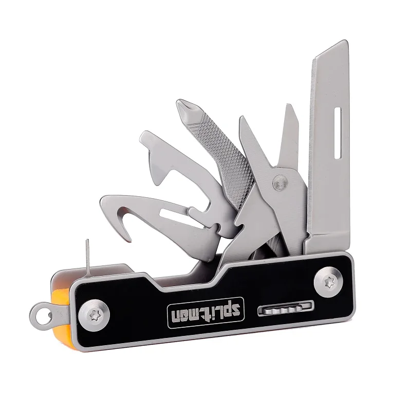 

Mini Multi Tool Folding Knife Outdoor Survival Multitool Knives Multi-functional Small Pocket Knife EDC Tools Scissors 10 in 1