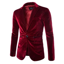 Мужской однотонный вельветовый Костюм Джентльмена, приталенная повседневная куртка на одной пуговице, пальто, Новое поступление, осенне-зимние вечерние блейзеры
