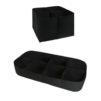 

4/8 Grid Portable Square Vegetables Growing Box Foldable Planter Access Flap Planting Pouc h for Carrot Onion Home Garden