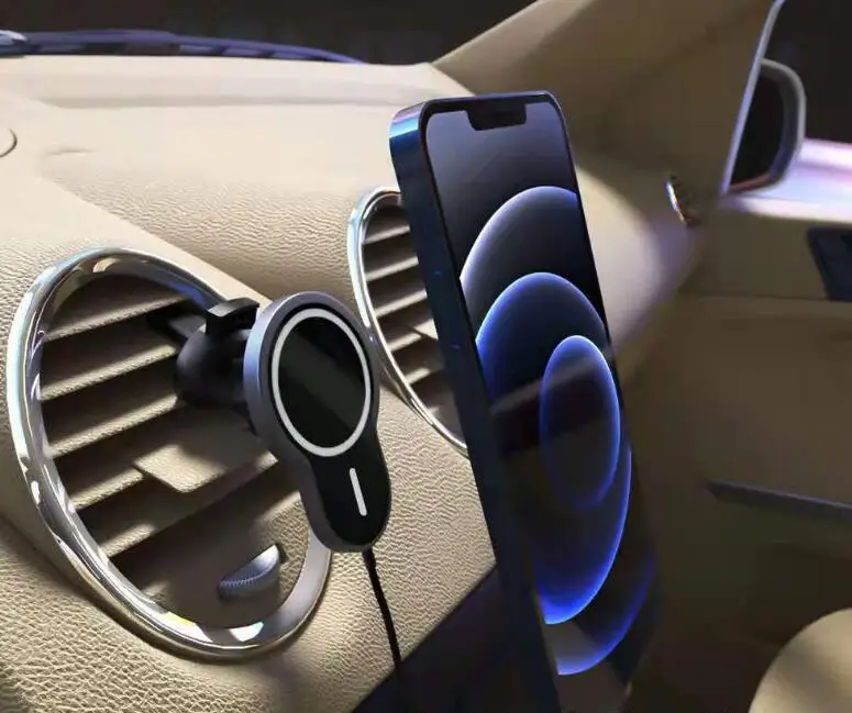 20pcs 15W Wireless Charger  Car Charger For iPhone 12 Pro Max 12 samsung s10  wireless charging Magnetic   Holder universal