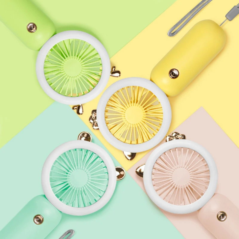 Handheld Pocket Fans USB Charging Lazy Fan Desktop Mini Fan Portable Dormitory Home Gift Student Outdoor Travel Mini Fan Xiaomi