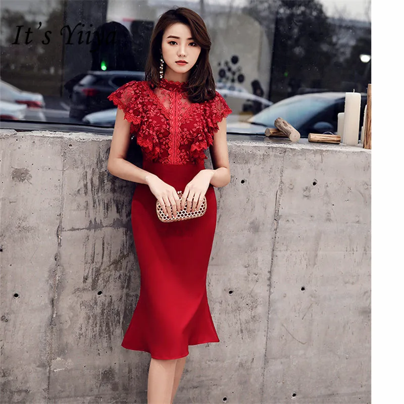 trumpet cocktail dress