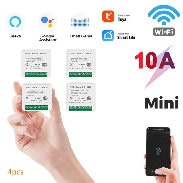 4Pcs Switch 10A