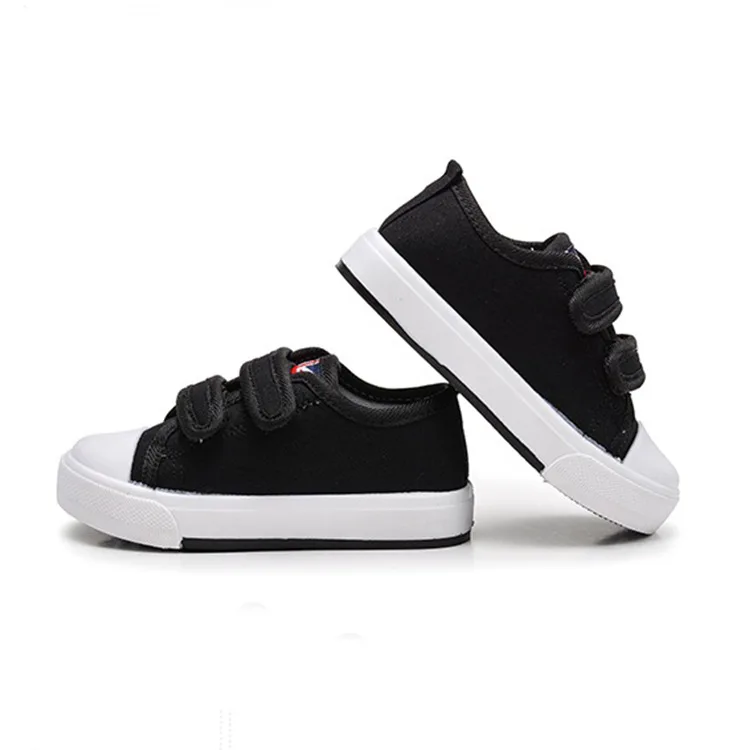 

2020 Spring And Autumn New Style Children Canvas Shoes Casual Korean-style Breathable White Shoes Velcro STUDENT'S Shoes tong ba