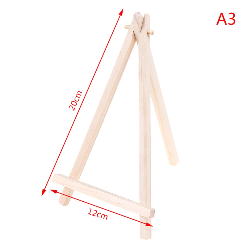 Mini Wood Artist Tripod Painting Easel For Photo Painting Postcard Display Holder Frame Cute Desk Decor - Цвет: A3