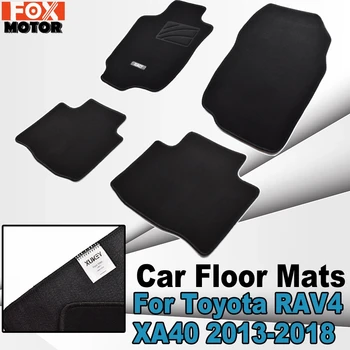 

Full Set For Toyota RAV4 XA40 2013 - 2018 Car Floor Mats Front Rear Carpets Black Nylon Liners Waterproof 2014 2015 2016 2017