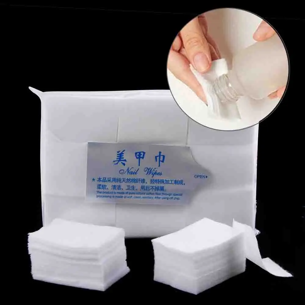 

Nail Polish Remover 900PCS/Lot Lint Free Napkins Nail Wipes 100% Cotton Degreaser Cleaner For Nails Art Remove Manicure Tools
