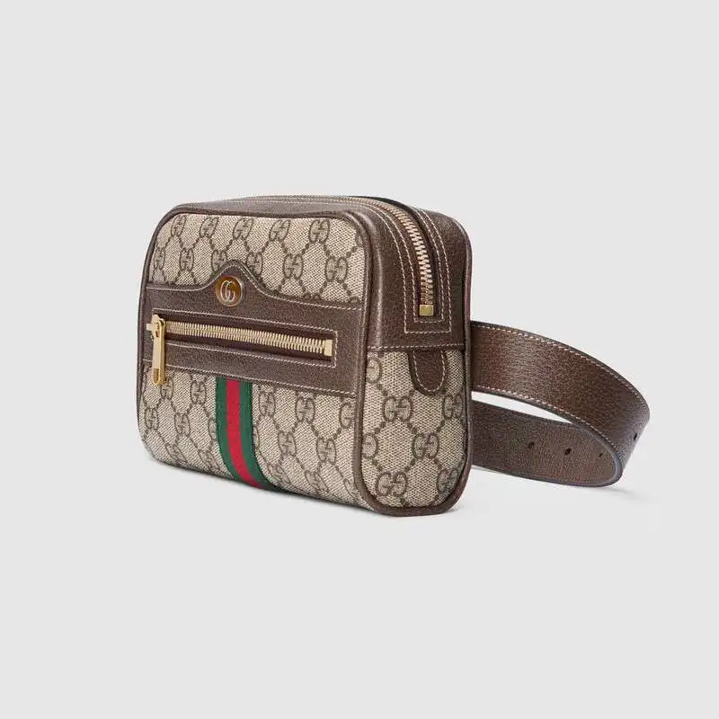Gucci Ophidia GG Supreme, маленький ремень, Женская поясная сумка, поясная сумка, кошелек, маленький кошелек, чехол для ключей для телефона 517076 96I3B 8745