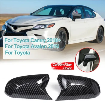 

1 Pair Rear View Mirror Cover Trim For Toyota Camry 2018 2019 Horn style