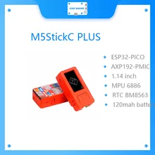 Chegada de novo! M5stack m5stickc mais ESP32-PICO mini iot kit de desenvolvimento bluetooth e wifi maior tela controlador iot