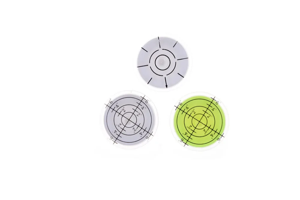 1PCS Level Measurement Instrument Plastic Bubble level Round Level Bubble Accessories for measuring instrument Random Color