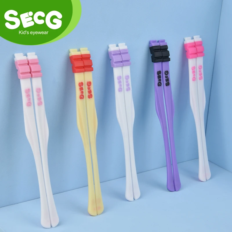 

Authentic SECG Brand Glasses Accessories SC012 Three-color Series Removable Mirror Leg Length Silicone Material 135mm