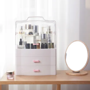 

Cosmetic storage box multi-layer drawer dust-proof lipstick finishing box multi-function jewelry box